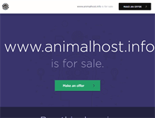 Tablet Screenshot of animalhost.info